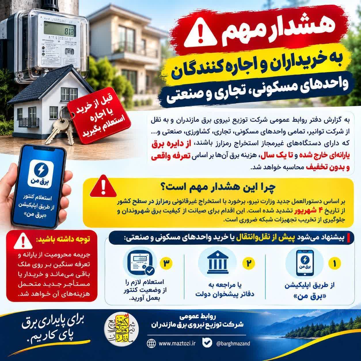 هشدار مهم به خریداران و اجارهکنندگان واحدهای مسکونی، تجاری و صنعتی